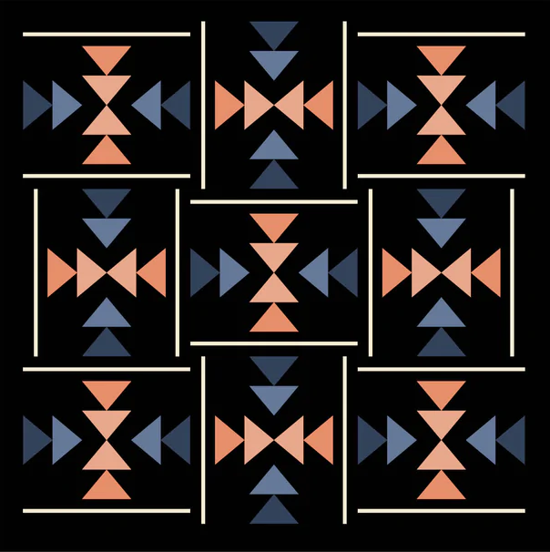 Mock-up the 6 or 2-color version, baby, throw, twin or bed-sized Landmark Quilt with any fabric